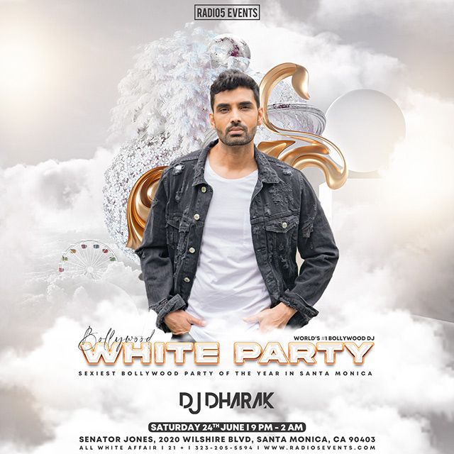 bollywood white party flyer june 24, 2023