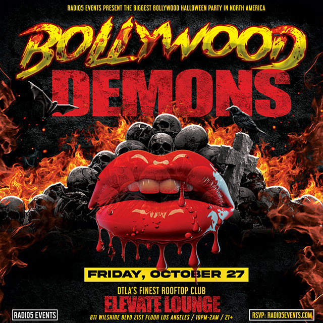 bollywood halloween party los angeles flyer