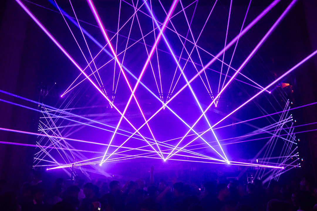 laser show at radio5 events